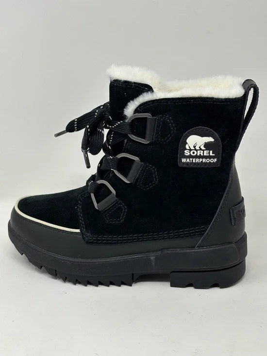 Sorel Tivoli IV Lace-Up Waterproof Black Boots Size 5 NEW IN BOX - Picture 4 of 12